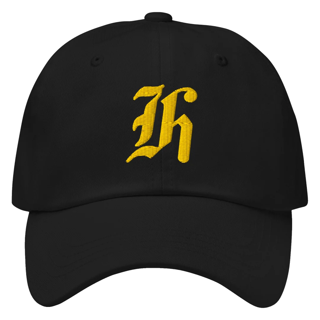 Old English H Hat (Black), view 2
