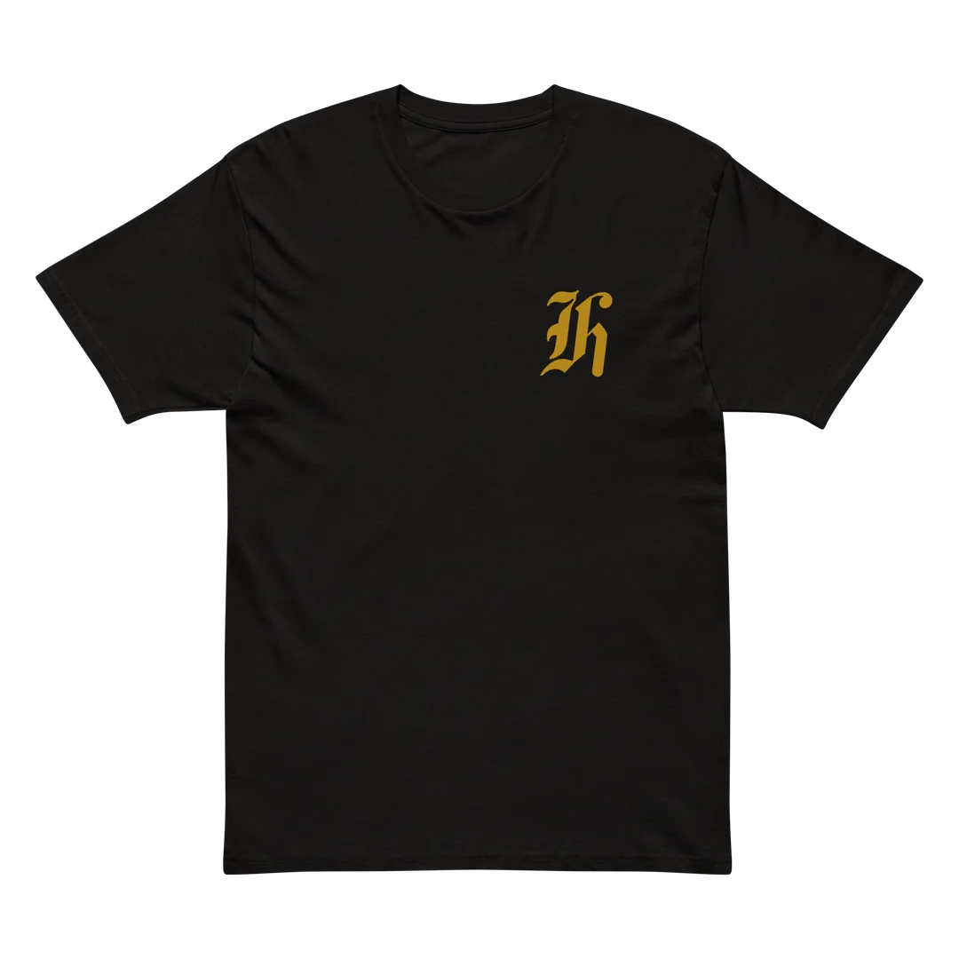 Old English H Pocket Tee (Black)