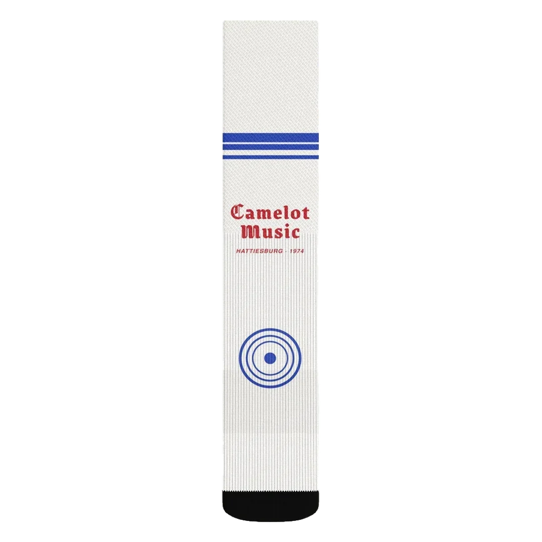 Camelot Music Socks, front and back